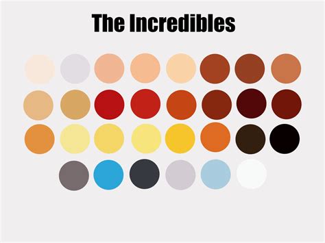 The Incredibles Procreate Palette Etsy