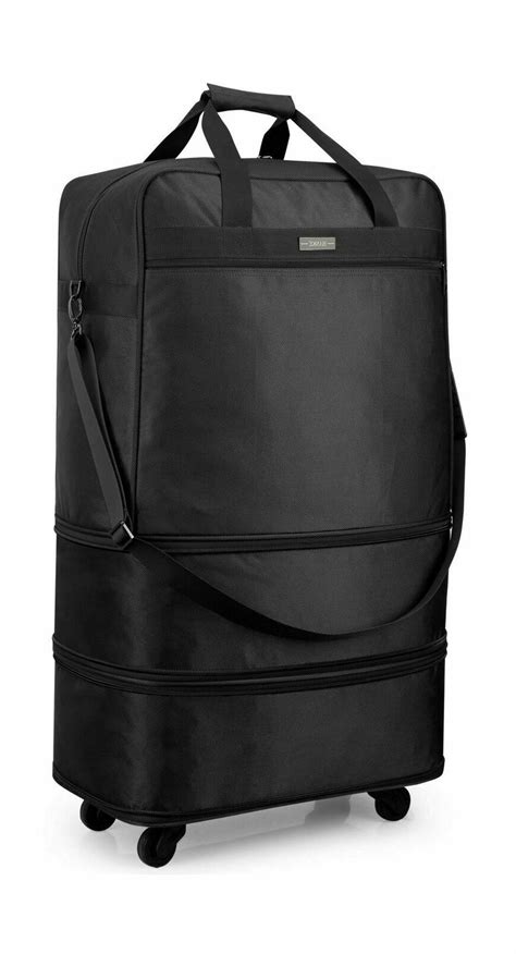 Hanke Expandable Foldable Suitcase Luggage Rolling Travel Bag