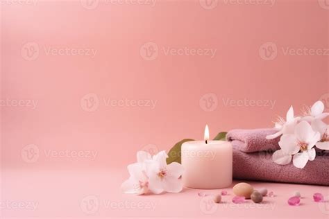 Beautiful Spa Background With Copy Space Wellness Backdrop Empty