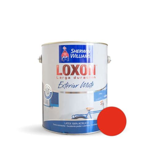 Loxon Pintura Latex Exterior Bermellon X Lts Sherwin Williams Prestigio