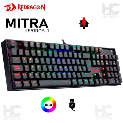 Teclado Redragon Mitra K Rgb Espa Ol Espa A Gaming Mecanico