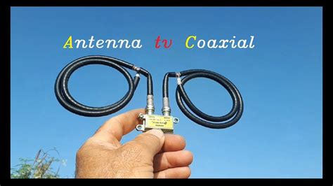 Antena Casera Para Tv Coaxial Cable Sencilla Potente Antena