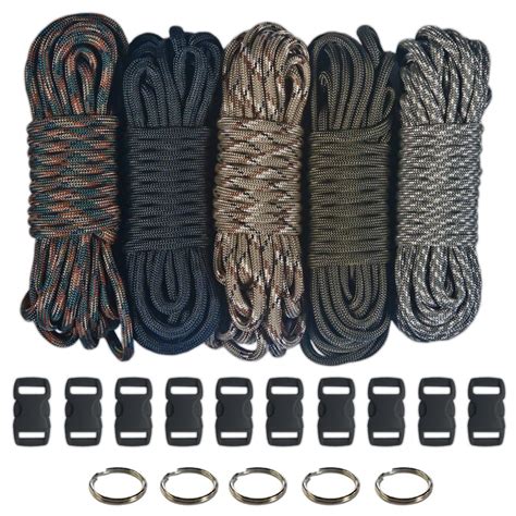 Paracord Kit Five Colors Olive Drab Acu Woodland Camo Desert