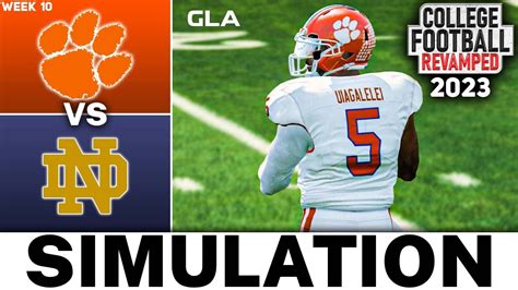 Clemson Vs Notre Dame Week 10 Simulation NCAA 14 College Football