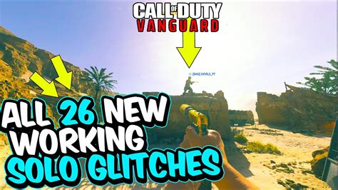 Vanguard Glitches All Newest 26 Solo Working Online Glitches Call Of