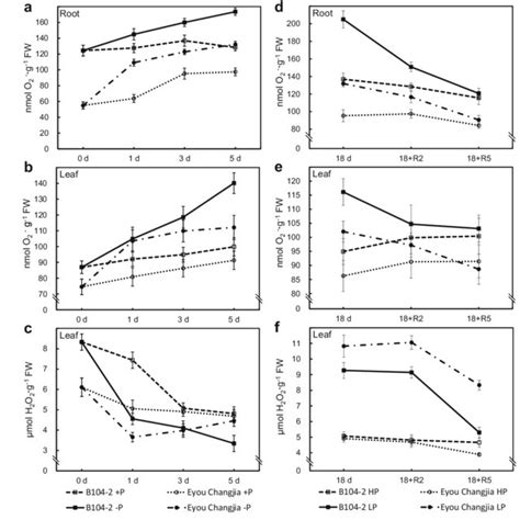 O 2 ·− And H 2 O 2 Concentration In The Roots And Leaves Of Two