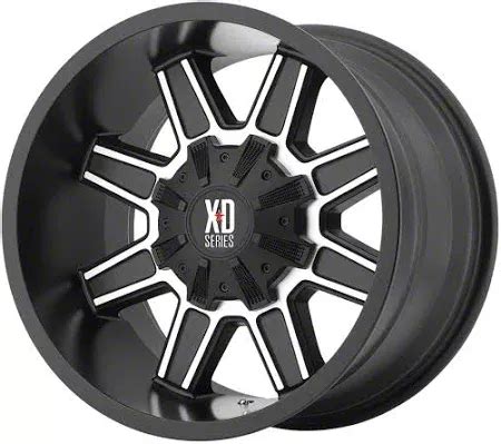 XD Canyon Trap Satin Black With Machined Face 6 Lug Wheel 18x9 18mm