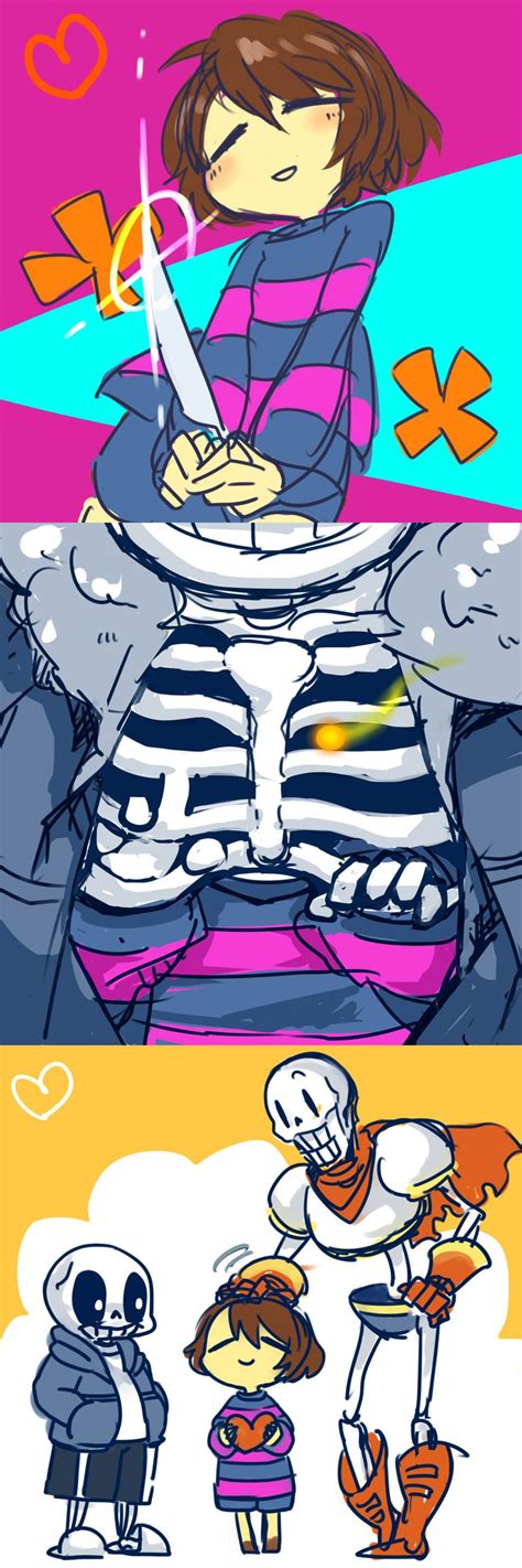 Frisk Sans Papyrus Undertale By Kuzukago Deviantart