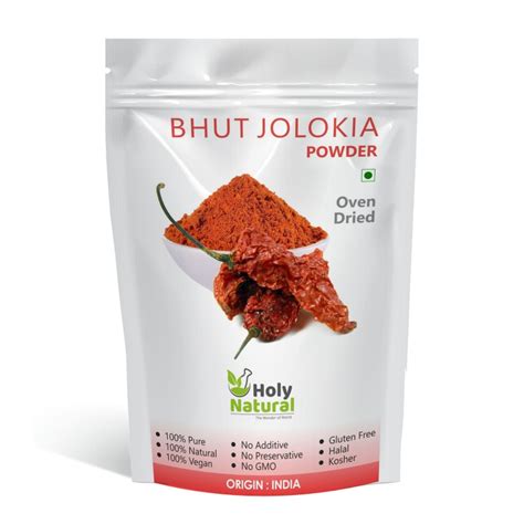 Bhut Jolokia Chilli Powder Oven Dried Holy Natural