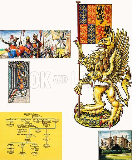 The Griffin Of Edward Iii Coat Of Arms Stock Image Look And Learn