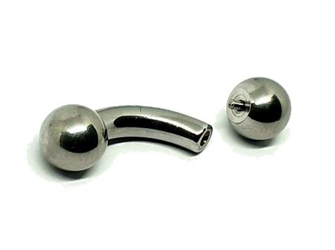 Curved Bar 4g 5mm Prince Albert Large Gauge 10mm Ball Etsy