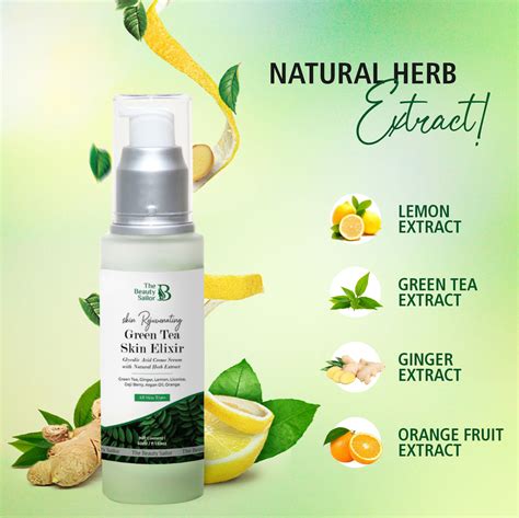 Green Tea Skin Elixir Glowing Face Serumthe Beauty Sailor