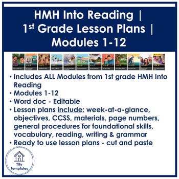 Hmh Into Reading St Grade Unit Modules Lesson Plans Tpt