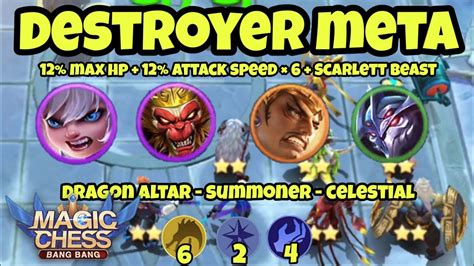 Best Synergy Magic Chess Dragon Altar With Summoner Destroyer The Meta