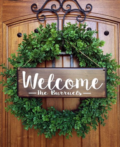 Welcome Sign Welcome Door Sign Personalized Sign Welcome