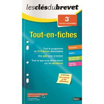 Brevet tout en fiches 3ème broché Collectif Achat Livre fnac