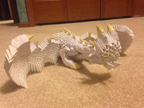 3d Origami Dragon By Doodlenoodle2173 On Deviantart