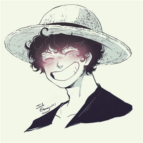 Jude 💕 On Twitter Heres A Cute Curly Haired Luffy 🥺🥺💕