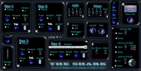 The Shark by Electronisounds - Synth (Analogue / Subtractive) Plugin VST