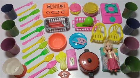 3 Minutes Diy Unboxing Mini Kitchen Set Toy Collection Mini Plastic