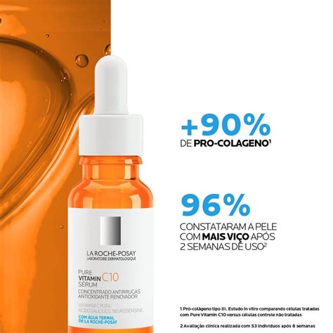 Pure Vitamin C Um S Rum Facial Anti Idade La Roche Posay