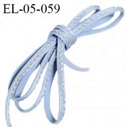 Elastique 5 mm lingerie haut de gamme fabriqué en France couleur bleu