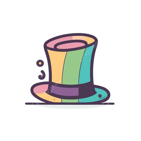 Mad Hatter Hat Clip Art Vector