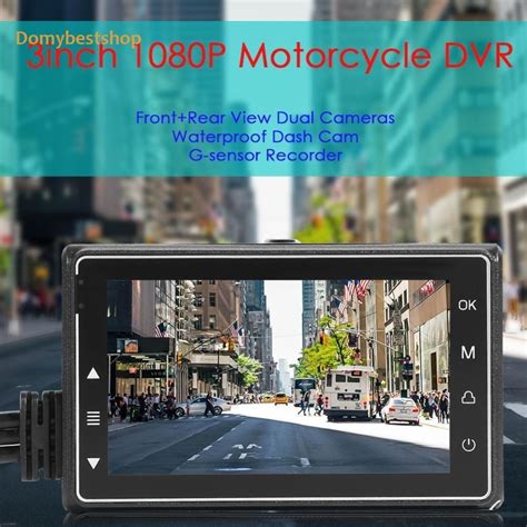 Domybestshop Ph Au SE600 Motorcycle DVR Front Rear View Dual Cameras