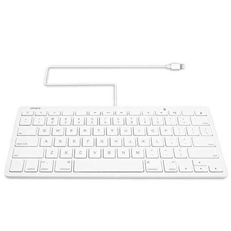 Omars Mfi Certified Ipad Wired Keyboard Plug On Go Keyboard With Pin