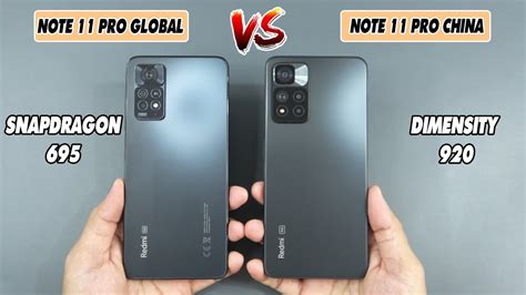 Xiaomi Redmi Note 11 Pro 5g Global Vs Note 11 Pro China Speedtest And