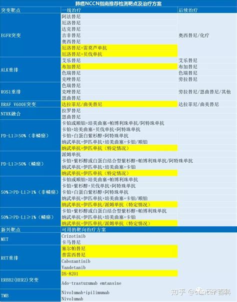 2021最新版非小细胞肺癌NCCN指南出炉八大靶点更新解读