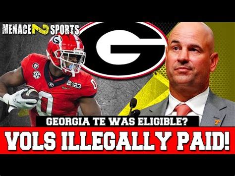 MAJOR College Football Violation Tennessee Paid Georgia TE Darnell