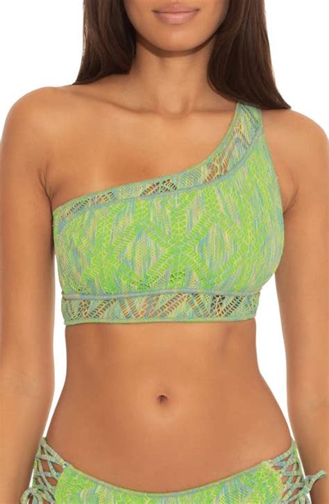 Buy Becca Mosaic One Shoulder Bikini Top At 57 Off Editorialist