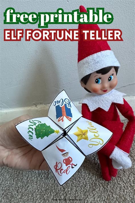 Elf On The Shelf Fortune Teller Printable в 2024 г