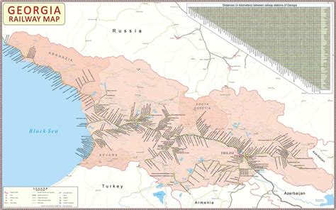 Georgia Railway Map