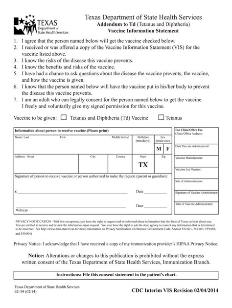 Tdap Sample Fill Out Sign Online DocHub