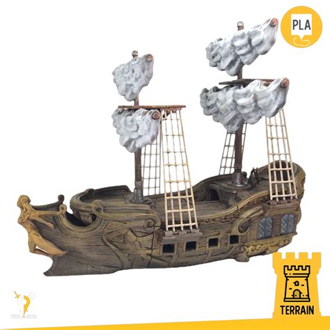 Pirate Ship Budgerigar | 54mm | 32mm | D&D | pirate ship | Dungeons and ...