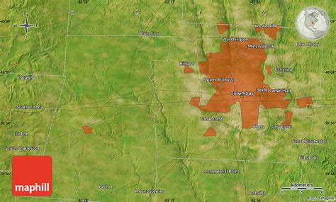 Satellite Map of Groveport