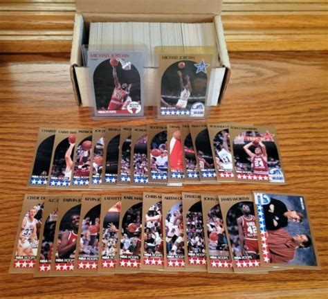 1990 91 Nba Hoops Basketball Cards Complete Set Series 1 Values Mavin