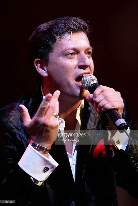 Italian Singer Patrizio Buanne Performs On Stage In Concert On The