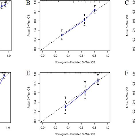 Calibration Curves Of The Nomogram For Predicting 1 3 And 5 Years OS