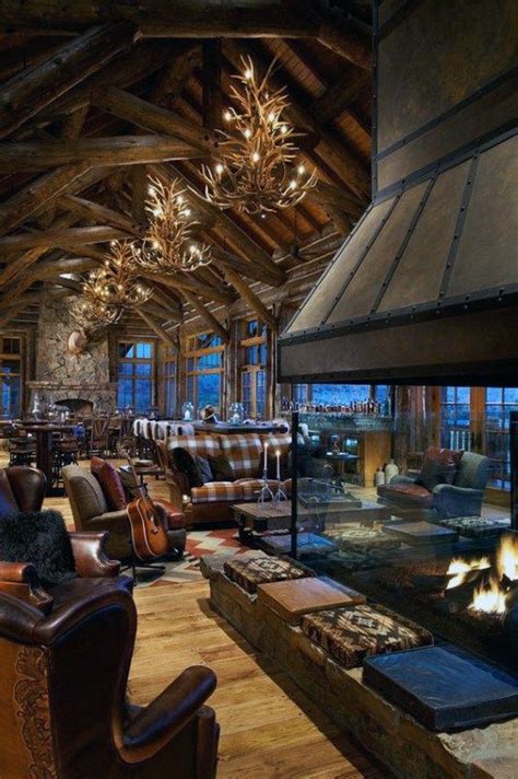 Top 60 best log cabin interior design ideas mountain retreat homes ...