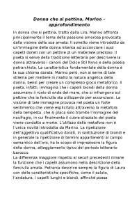 Analisi E Commento Della Poesia Di Marino Donna Che Si Pettina