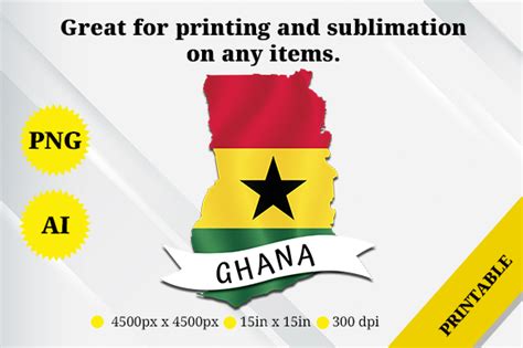 Ghana Map Flag Graphic by Rahallus Ntx · Creative Fabrica