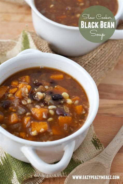 Slow Cooker Black Bean Soup Easy Peasy Meals