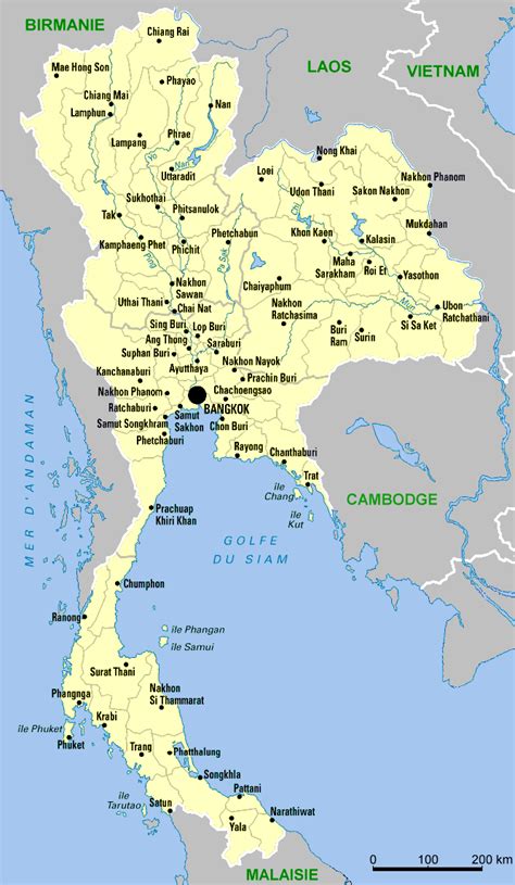 Carte de la Thaïlande votre guide pour un voyage inoubliable