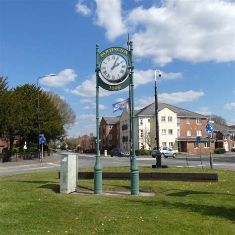 partington millennium clock  gerald england geograph britain
