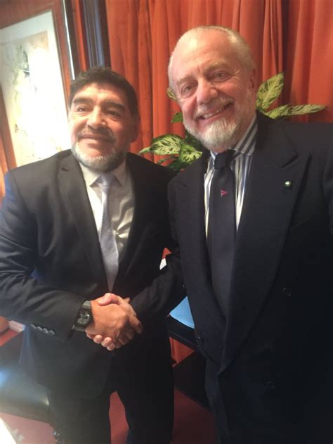 Napoli De Laurentiis E Maradona Al Pranzo Uefa A Madrid