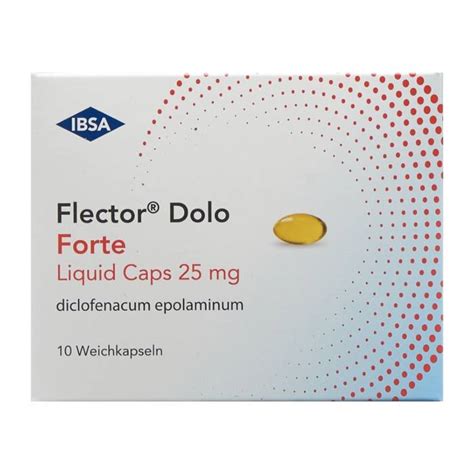 Flector dolo forte liquid caps 25 mg capsules molles 10 pièces