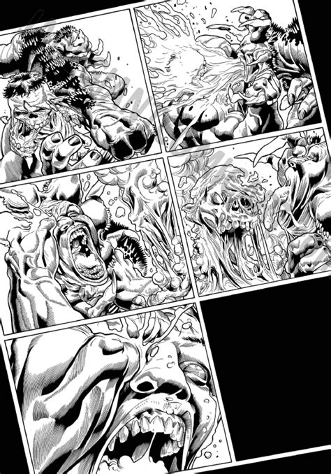 JadeGiant Comic Art IMMORTAL HULK 24 PAGE 11 INKS BRABO By Belardino